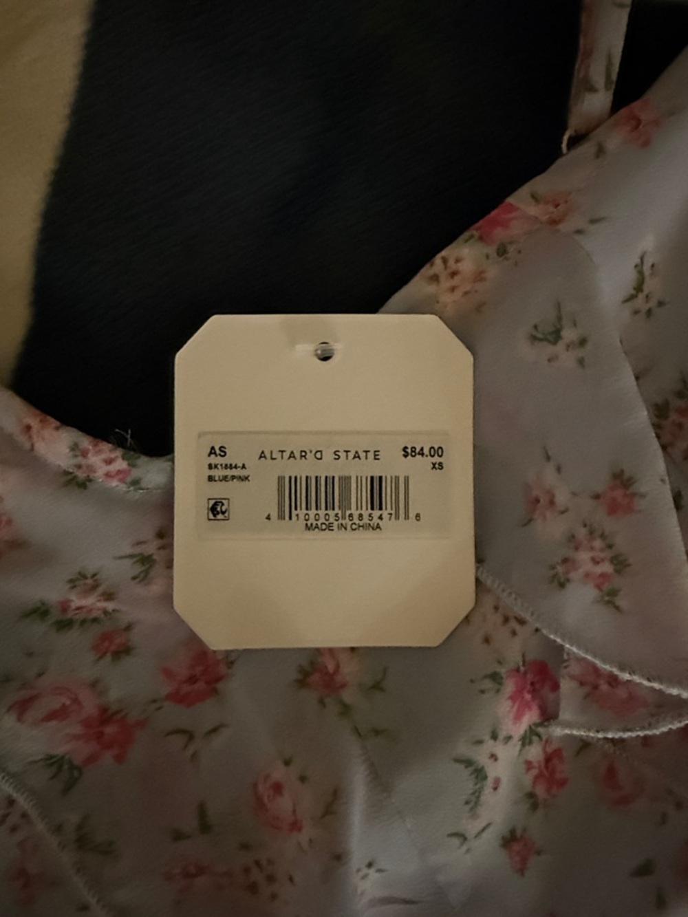 Altard State Blue / Pink floral dress - Picture 2 of 4